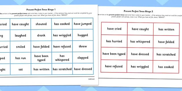 ELL Present Perfect Verbs Game (Teacher-Made) - Twinkl