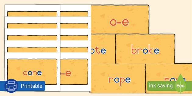 Grade 2 Phonics: o-e Word Wall Cards (teacher made) - Twinkl