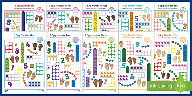Number Recognition Games Up To 10 Activity - Maths Resources