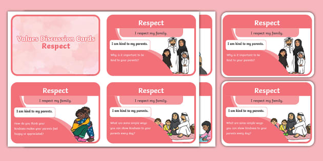 Values Discussion Cards - Respect (l'enseignant a fait)