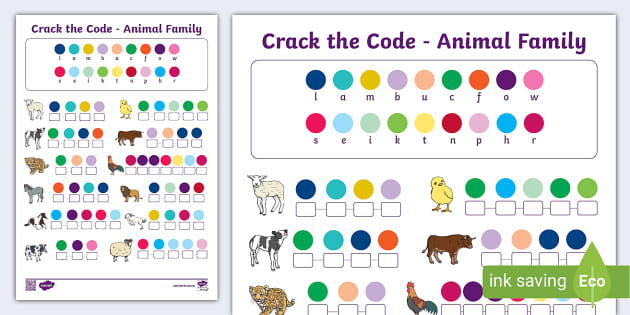 Crack the Code Worksheet / Worksheet (Teacher-Made) - Twinkl