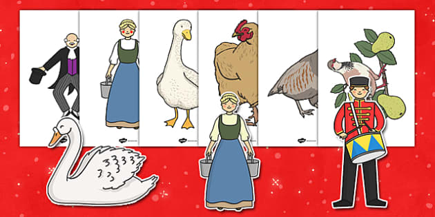 Twelve Days of Christmas Display Images - Primary Activities