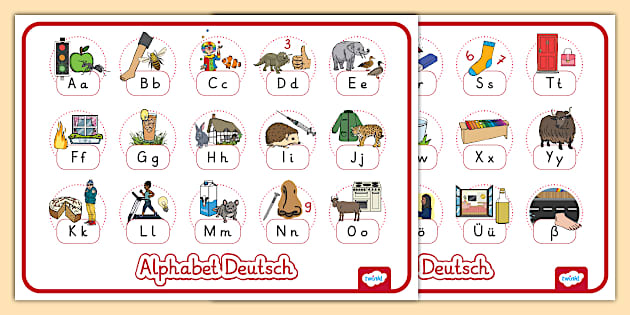 * NEW * Alphabet Deutsch - Wortschatzsammlung (teacher made)