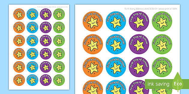 First Day of School Badge (Hecho por educadores) - Twinkl