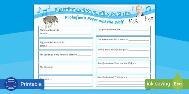 Listening and Responding to Music - Peter and the Wolf