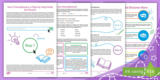 Year 2 Homophones: A Step-by-Step Guide for Parents - Twinkl