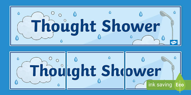 Thought Shower Display Banner (teacher made) - Twinkl