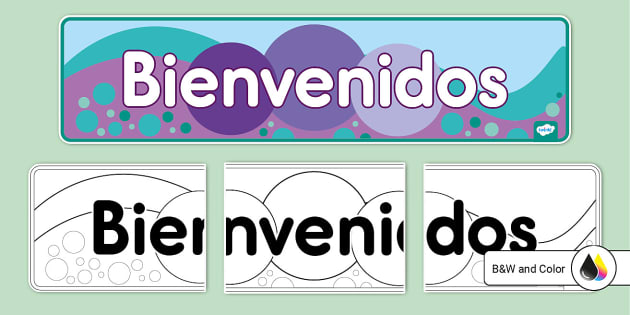 Bienvenidos Banner (teacher made)