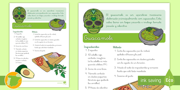 Receta: Guacamole (Teacher-Made) - Twinkl