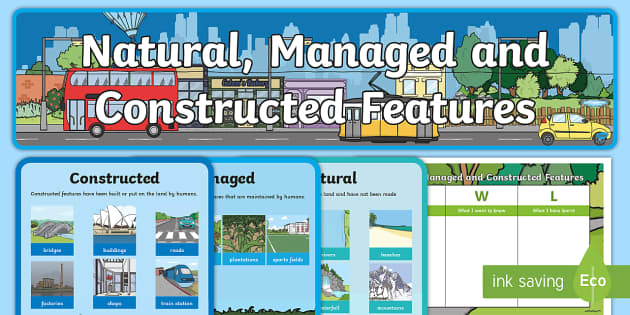 Natural, Managed and Constructed Features Display Pack