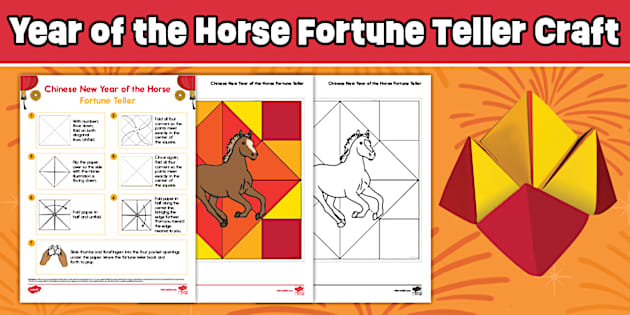 Chinese New Year of the Horse Fortune Teller Craft
