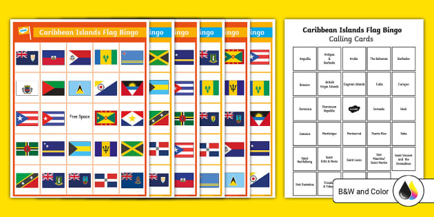 Flag Bingo Printable Geography Game