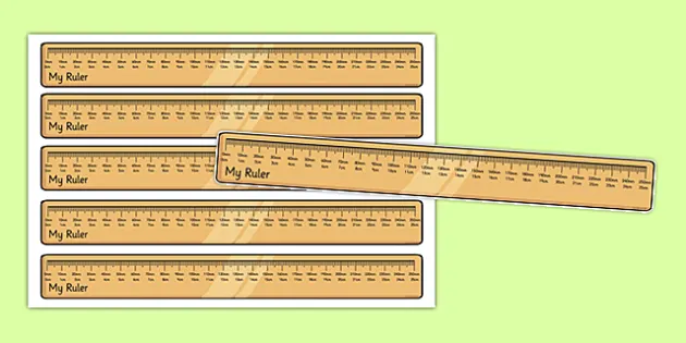 Millimetre Ruler Colouring Sheet (Teacher-Made) - Twinkl