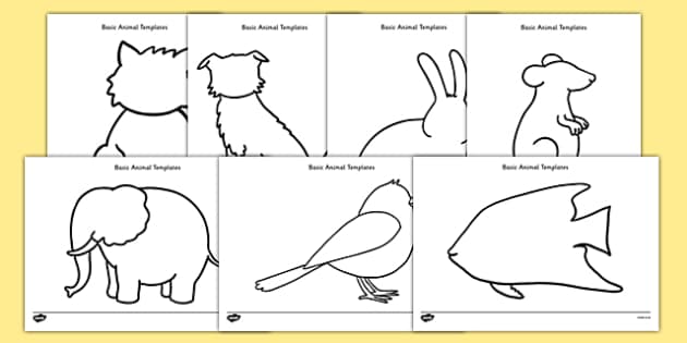 Outline Drawing of Animals | Animal Colouring Pages - Twinkl