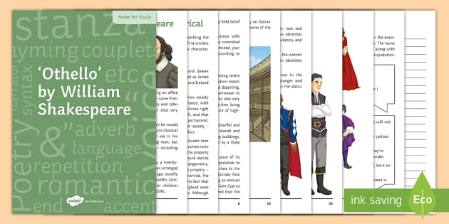 Gcse Othello Notes For Study Teacher Made Twinkl Gcse Othello Notes For Study Teacher Made Twinkl