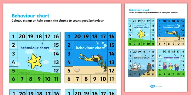 Hole Punch Reward Chart **EDITABLE** by The OT Teacher