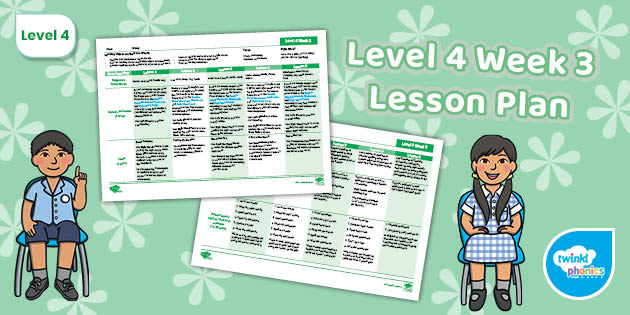 Level 4 Week 3 Weekly Plan