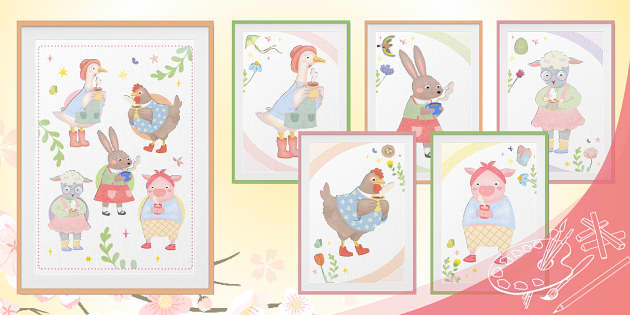 Cute Spring Animals Posters Pack | Twinkl Art Gallery