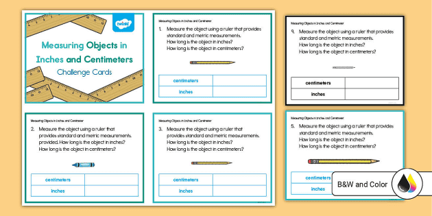 Measuring Objects In Inches And Centimeters Task Cards | lupon.gov.ph