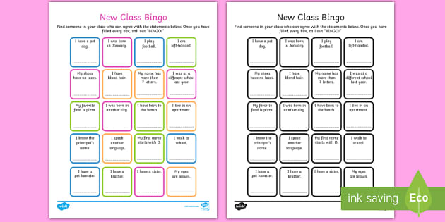 new-class-bingo