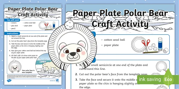 Black Bear Paper Plate Craft: Fine Motor Activity for Kids