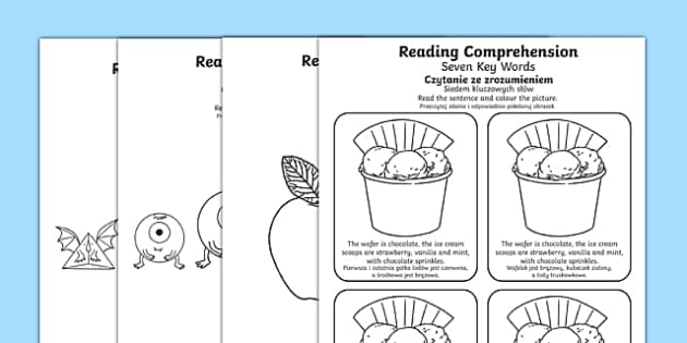 Reading Comprehension Seven Key Words Worksheet / Worksheets Polish