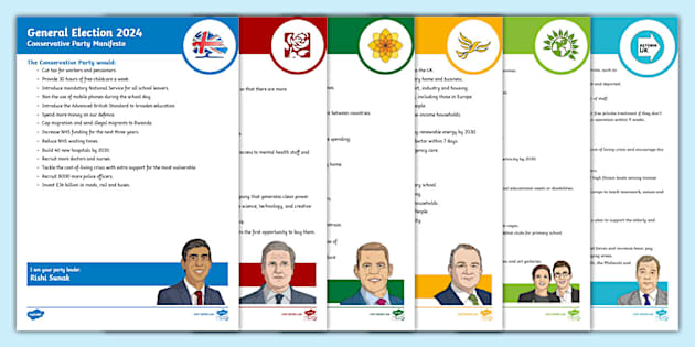 General Election 2024 Child Friendly Party Manifesto Guide