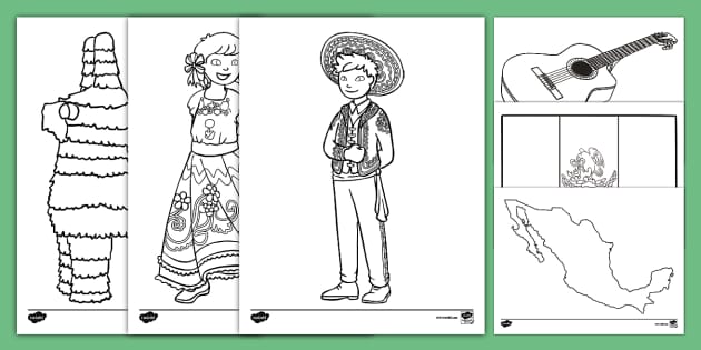 Cinco de Mayo Color by Number Activities for Holiday Fun (6 Free)