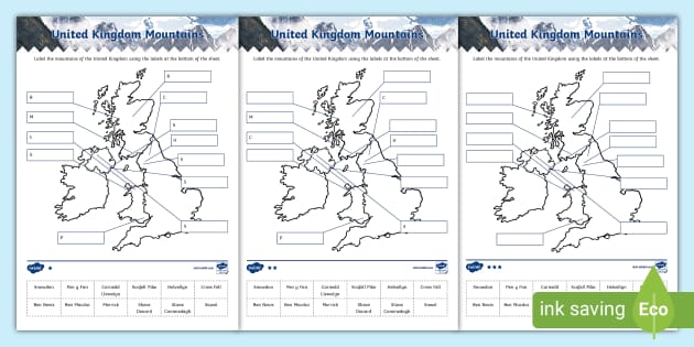 UK Mountains Labelling Activity Teacher Made Twinkl   T G 1663433911 Uk Mountains Labelling Activity Ver 3 