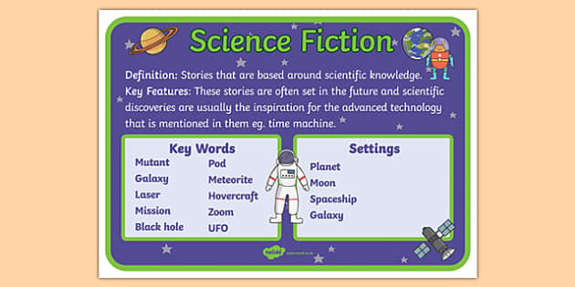 story-genres-science-fiction-display-poster-twinkl