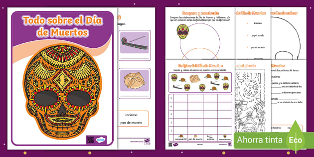 Cuadernillo todo sobre el Día de Muertos - Twinkl