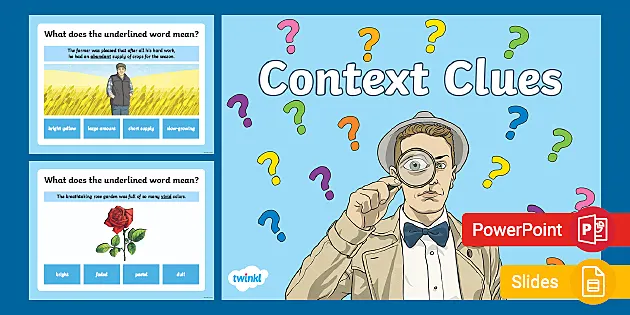 Context Clues Game Powerpoint Google Slides