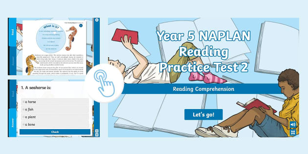 Year 5 Interactive NAPLAN Reading Test 2 - Engaging Resource