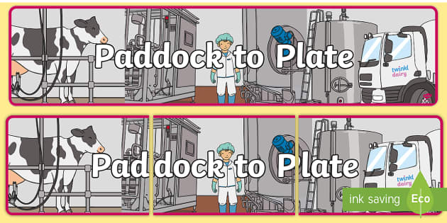 Paddock To Plate Display Banner Science Farm To Plate Farming