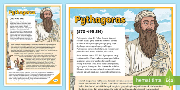 Poster Sejarah Pythagoras - Twinkl