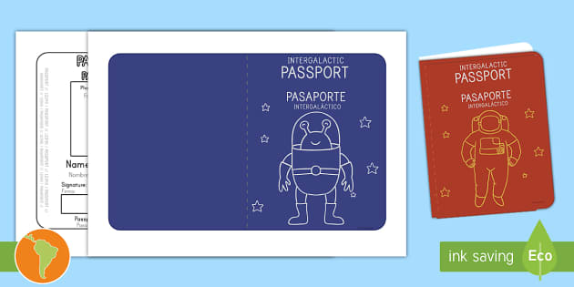 passport clipart worksheets