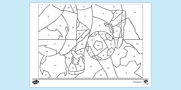 FREE Printable Colour by Number Colouring Page Colouring Sheets