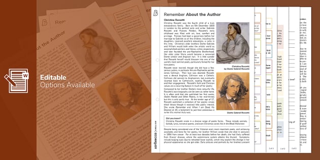 Remember Christina Rossetti Analysis | A Level Revision