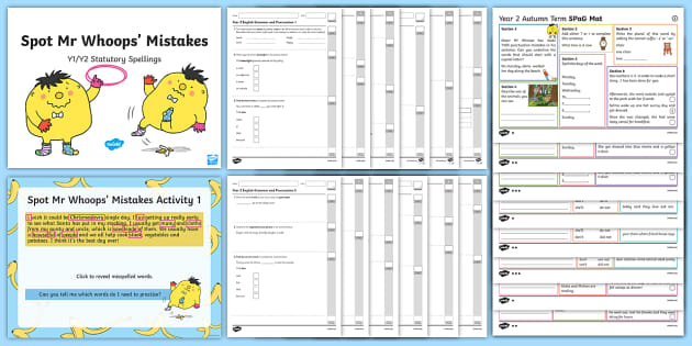 year 2 grammar punctuation and spelling bumper revision assessment pack