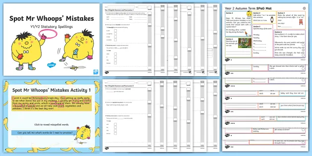 year 2 grammar punctuation and spelling bumper revision assessment pack