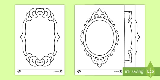 Hand Mirror Template Mirror Resources Twinkl Twinkl