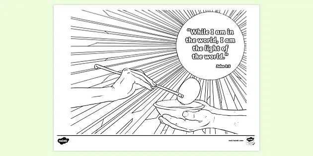 light of the world bible coloring pages