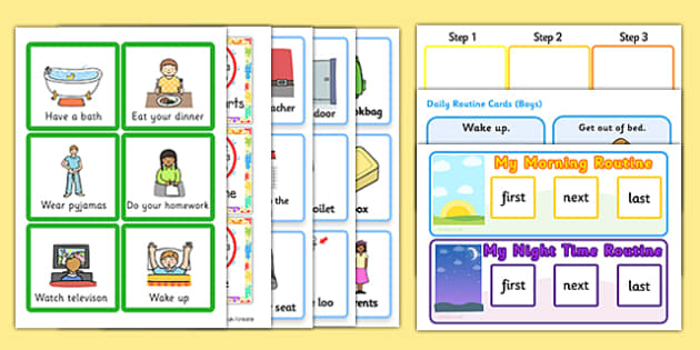 SEN Visual Timetable Resource Pack visual timetable pack