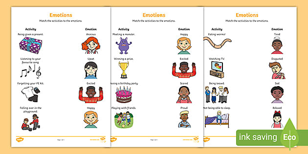Feelings and Emotions Worksheets | Primary Resource | Twinkl