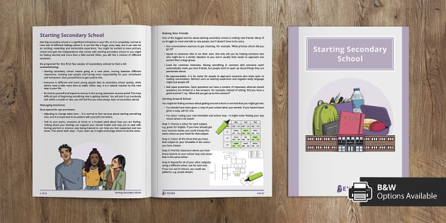 Starting Secondary School Booklet (Hecho por educadores)