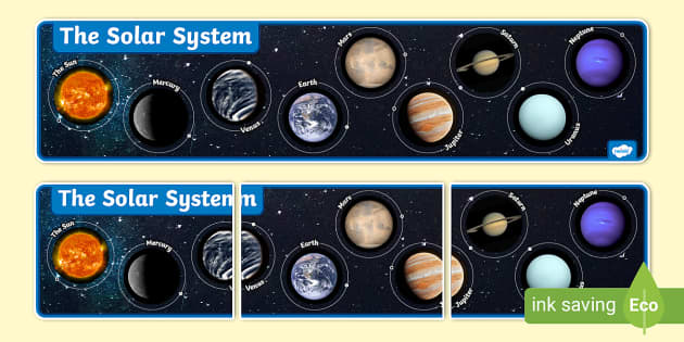 The Solar System Photo Display Banner (teacher made)