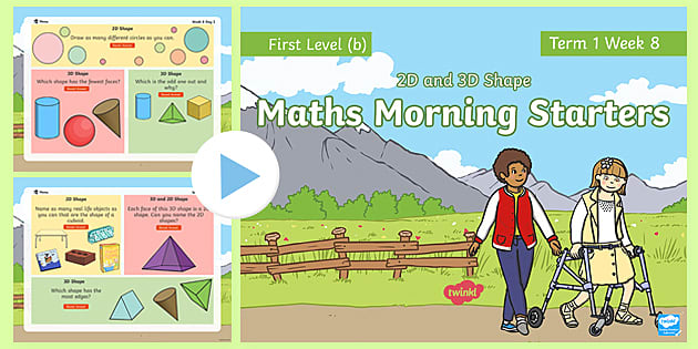 Maths Morning Starters First Level (b) Term 1 Week 8 PowerPoint