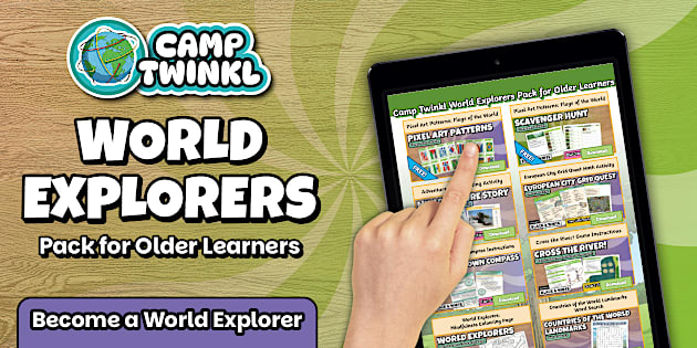 Camp Twinkl World Explorers Pack for Older Learners