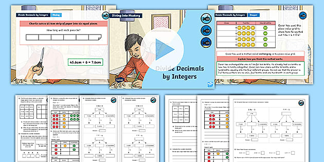 Year 6 Diving Into Mastery Divide Decimals By Integers Teaching Pack