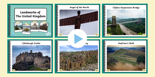 Landmarks of The United Kingdom Photo Powerpoint - Twinkl